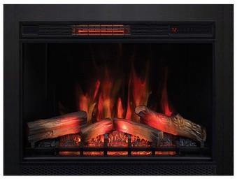 ClassicFlame 28″ 3D Infrared Electric Fireplace Insert 28II042FGL w/ Black Trim - Convert Your Fireplace to Electric