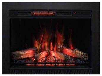 ClassicFlame 33″ 3D Infrared Electric Fireplace Insert 33II042FGL w/ Black Trim - Convert Your Fireplace to Electric